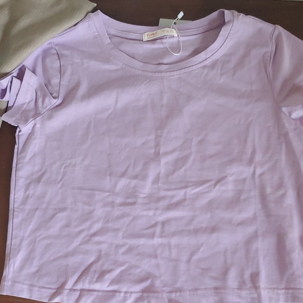 Purple crop top